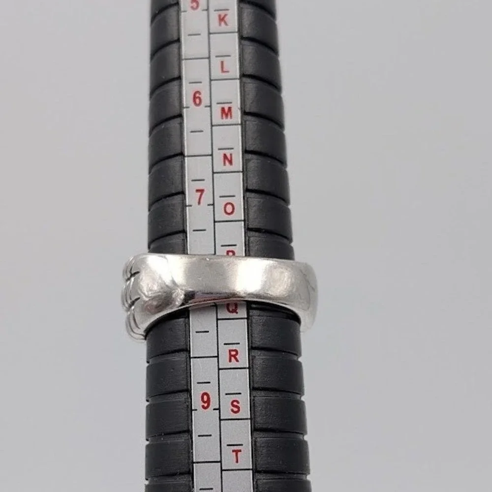 Lia Sophia Love Knot Ring Twist Cable Chunky Silver Tone Statement 8